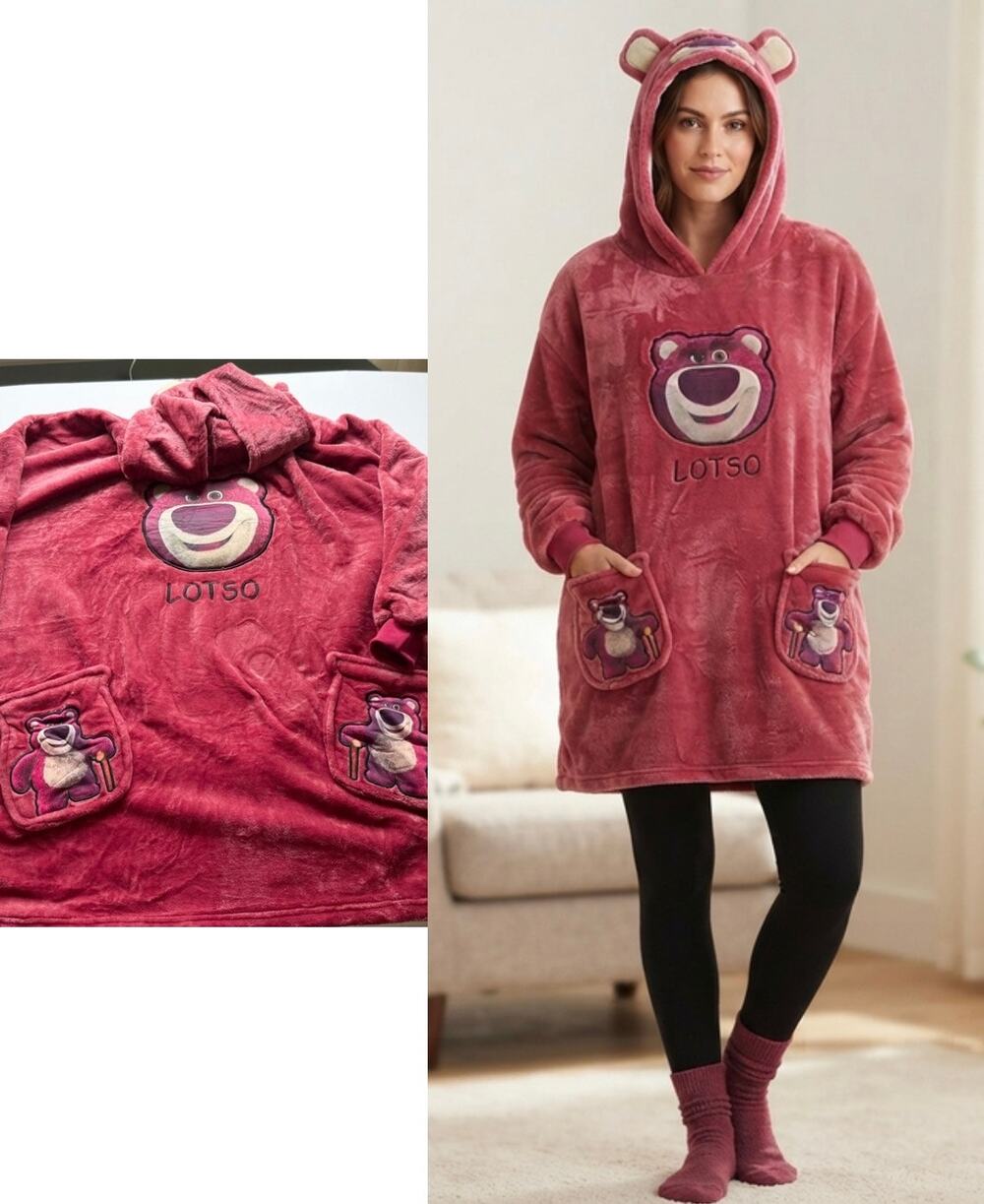 Disney Pixar Lotso Hoodie Blanket | Toy Story | One Size | Claire's
